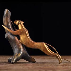 Brass Leopard Bookends 360x90x280mm Metal Decorative Craft For Home Office Desk - Product Image 3