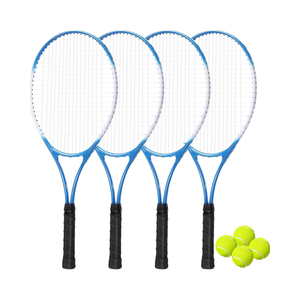 Raquette <span class=keywords><strong>de</strong></span> <span class=keywords><strong>tennis</strong></span> d'extérieur bleue et blanche très populaire pour adultes et enfants, 21/25 pouces (53/63 cm), vente en gros - Product Image 1