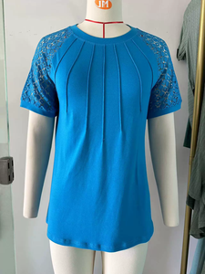 Tops d'été pour femmes S-2XL, chemises de printemps, tenues tendance pour les vacances, t-shirts à manches courtes, chemises décontractées à la mode - Product Image 5