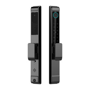 छोटा हैंडल अल्ट्रा सुरक्षित स्मार्ट ग्लास दरवाजा लॉक-फिंगरप्रिंट/पासवर्ड/आरफिड/ऐप कंट्रोल, आईपी 68 वाटरप्रूफ, एंटी-पीप कीपैड - Product Image 1
