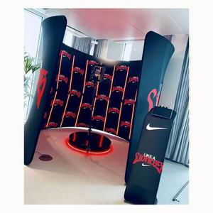 Cabine photo 360° avec éclairage LED et fond lumineux – Accessoires de fête - Product Image 5