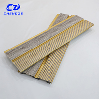 Nouveau produit Panneaux muraux intérieurs 3D et panneaux en charbon de bois Conception de persiennes PS Panneau mural décoratif PS étanche