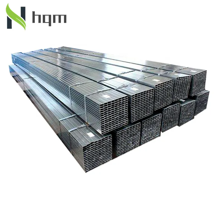 Astm a53 b sınıfı 25x25mm galvanizli siyah kare çelik boru boru