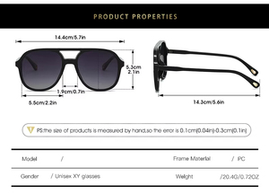 Nouvelles Lunettes de Soleil Aviateur Vintage 2025 pour Femme et Homme – Style Rétro de Marque Designer – Verres Polarisés Classiques - Product Image 6