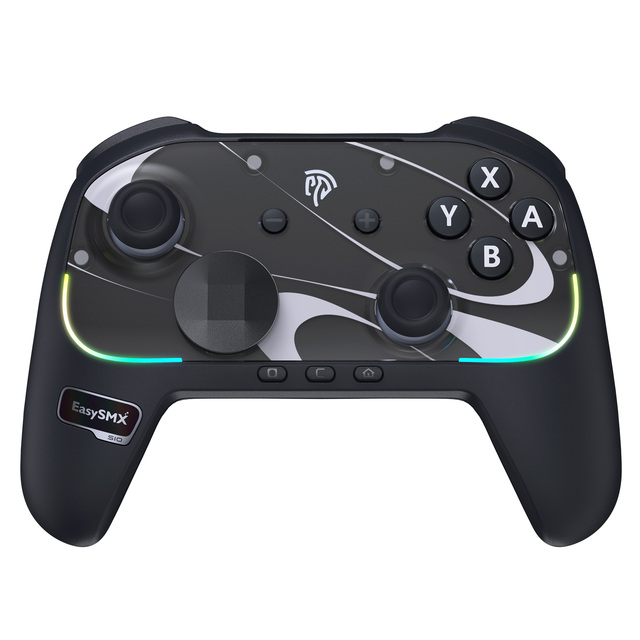 with TMR Joystick 2 Back Buttons DIY Faceplate EasySMX S10 Wireless Game Controller for Switch 2 PC One-Tap Wake-Up Gamepad