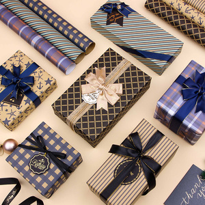 Wholesale High Quality <b>Birthday</b> Tissue <b>Rolls</b> Recombined Plaid Series Packaging <b>Wrapping</b> <b>Paper</b> <b>Roll</b> Uperior Craftsmanship - Product Image 3