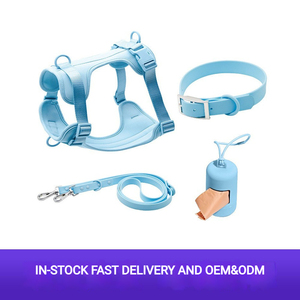 Nuovo Set di Guinzagli in PVC per Animali Domestici |   Collare e Guinzaglio Leggeri e Regolabili con Dispenser per Sacchetti Igienici |   Attrezzatura per Cani Morbida e Resistente - Product Image 3