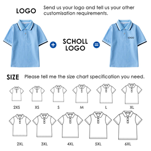 ポロシャツ新着カスタム半袖OEM ODMスクールユニフォーム - Product Image 3