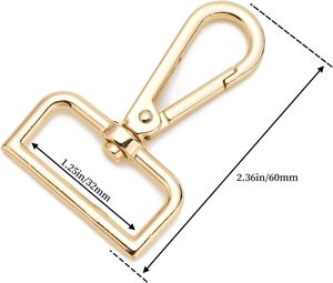 Direct usine, Grand crochet carré à boucle pour plaque de fixation, Chaîne de porte pour petit chien, Boucle rotative pour travaux d'aiguille - Product Image 3