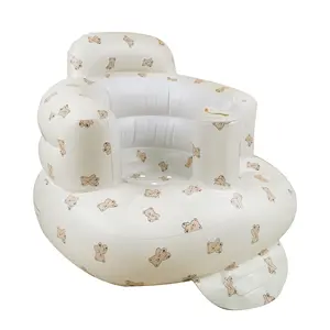 Brinquedos infláveis PVC Baby Sofa Bath Stool Cadeira de jantar infantil Assento de treinamento Inflável Baby Learning Chair