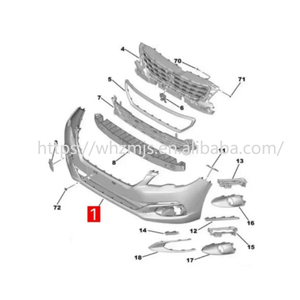 1622237080 YL00471280 Pare-chocs avant sans peinture pour <span class=keywords><strong>Peugeot</strong></span> New <span class=keywords><strong>301</strong></span> - Product Image 5