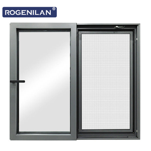 Fenêtre coulissante en aluminium à rupture de pont thermique, <span class=keywords><strong>double</strong></span> vitrage, résistante aux impacts, anti-ouragan, personnalisée ROGENILAN - Product Image 2