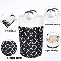Panier à linge pliable grande capacité en plastique avec poignée en aluminium pour salle de bain, rangement de vêtements sales et de jouets, avec espace de rangement pour tapis de yoga