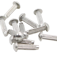 Rivets aveugles en acier inoxydable 304 de haute précision, plaqués zinc, à tige moletée, taille personnalisée, certifiés ISO15977, fixation industrielle
