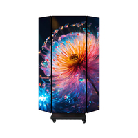 Pantalla LED Publicitaria Digital P2.5 P1.86 P1.53 Plegable de Doble Cara, Cartel LED Triple Plegable, Pantalla LED Plegable