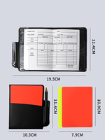 Grosir dompet kartu peringatan wasit sepak bola sepak bola olahraga baru Notebook dengan kartu merah dan kartu kuning