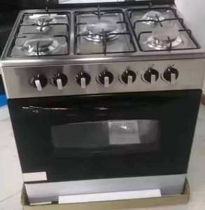 Cocina Eléctrica/<span class=keywords><strong>a</strong></span> <span class=keywords><strong>Gas</strong></span> de 76 cm de Ancho, 6 Quemadores, Horno de 120L, Acero Inoxidable, Encendido Automático, Salida de Aire Superior/Inferior, de Fábrica OEM - Product Image 1