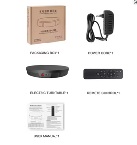 Espositore Rotante Elettrico a 360° da 52cm °   Piattaforma Girevole Telecomandabile per Fotografia, Riprese Video ed Esposizioni - Product Image 4