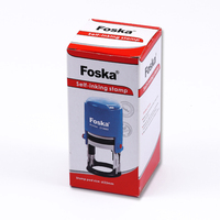 Foska Promotion Formes Variées Style Tendance Tampon Encreur Automatique Rond Personnalisé pour Bureau