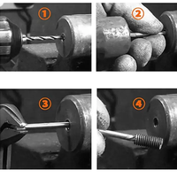 Outils automobiles Jeu d'extracteurs de boulons 6 pièces pour l'atelier Boulons de vis cassés endommagés Extracteurs de goujons