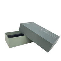 Boîtes cadeaux rigides en carton noir personnalisées, avec dorure à chaud, recyclables, pour microphone, électronique grand public, épaisseur 2 mm, finition mate laminée