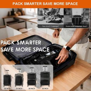 Waterproof TPU Vacuum Compression <b>Bag</b> Reusable Travel <b>Packing</b> Organizer <b>for</b> Luggage <b>Suitcase</b> - Product Image 4