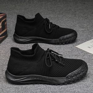 Nam mùa hè thoáng khí Bề mặt lưới thể thao giản dị Giày lưới chống mùi, người lười một chân mang Giày đế mềm màu đen đế mềm - Product Image 5