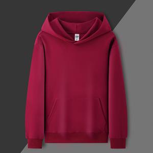 Cotton Brushed Fleece Hoodie Thickening Anti Shrink Long Sleeve Round Neck Autumn Winter Workwear Company Uniforms M - Product Image 3