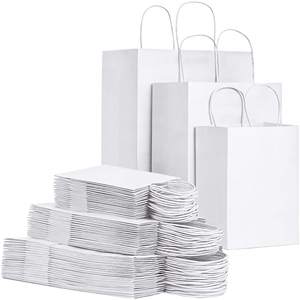 Bolsa de Papel Kraft Reciclable Ecológica Personalizada con Asas de Cuerda de Algodón, Impresión Flexográfica, Estilo Clásico para Comida para Llevar de Restaurantes - Product Image 6