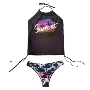 Ensemble <span class=keywords><strong>de</strong></span> bikini sexy imprimé à nouer au dos pour femme, grande taille, <span class=keywords><strong>maillot</strong></span> <span class=keywords><strong>de</strong></span> <span class=keywords><strong>bain</strong></span> <span class=keywords><strong>de</strong></span> plage conservateur avec contrôle du ventre - Product Image 5