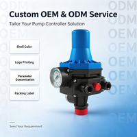 Contrôleur de pression de pompe à eau électronique automatique intelligent IP65 110V-240V Contact DPDT Matériau plastique PS-3 Soyue