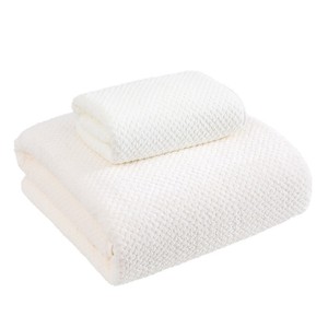 Coral Fleece Bath Towel 90x170cm Antibacterial Solid Color Home Use Vacuum Packaging Available - Product Image 2