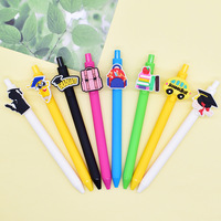 Charmes de stylo personnalisés en forme de dessin animé, anime, DIY, en acrylique, en silicone, mignons, figurines de stylo Doorable, en PVC 3D, en caoutchouc, en forme d'ours