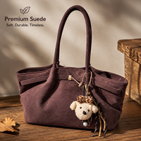 Sac fourre-tout effet daim transfrontalier pour femme, nouvelle collection été 2026, design de niche haut de gamme, luxe léger, grande capacité