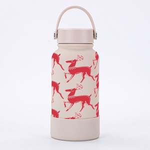 Olla espacial con mango de silicona, hervidor deportivo portátil de gran capacidad, termo de acero inoxidable 304 - Product Image 2