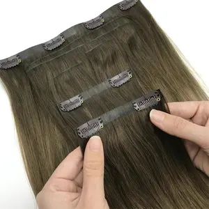 New Release Invisible Clip In Injected Clip In Remy Human Hair Real Human Hair Extension