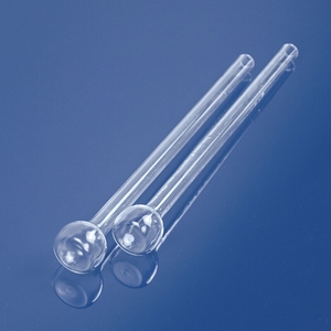 Tabung Bohlam Kuarsa 6mm 9mm 12mm BELSORP-Max Min BET Tabung Uji Pipa Kaca Kuarsa Corong Tabung Uji Bet - Product Image 2