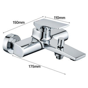 Juego de ducha para baño, grifo de lavabo de cobre, válvula de cerámica, monomando, rociador de chorro, cabezal redondo - Product Image 5
