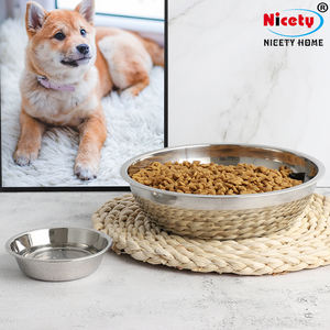 Atacado Barato Vários Tamanho Aço Inoxidável <span class=keywords><strong>Dog</strong></span> Food Dispenser Metal Pet <span class=keywords><strong>Bowls</strong></span> para Uso Indoor Outdoor - Product Image 2