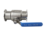 Fabrication de 2 vannes à boisseau sphérique manuelles à raccord rapide en acier au carbone sanitaire, OEM Zhejiang, pour l'eau