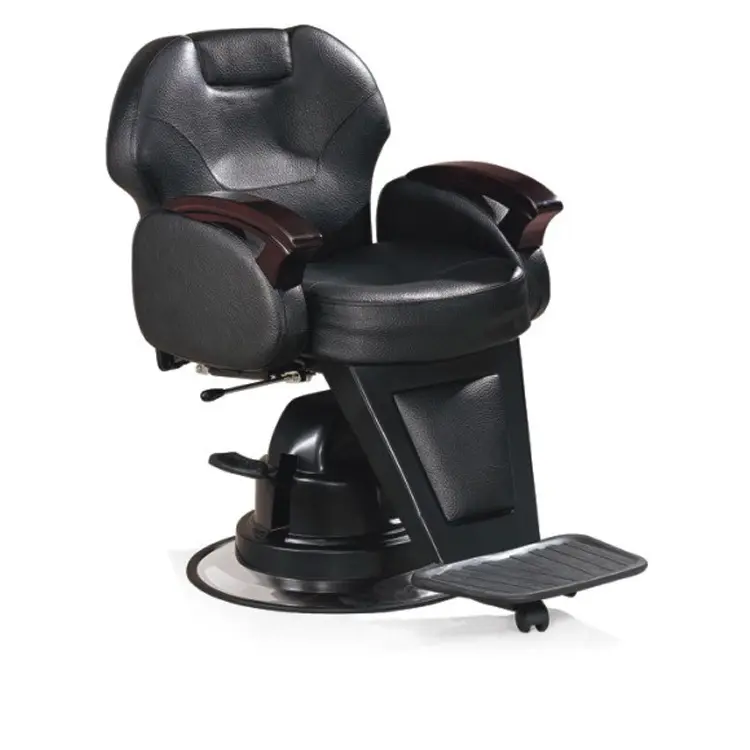 Hydraulischer Friseurs tuhl Styling Salon Work Station Stuhl Schwarz und Rot