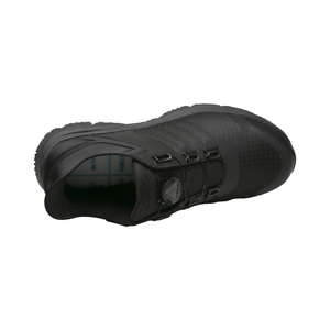 Negro todavía hebilla giratoria trabajo hombres senderismo antideslizante y zapatos de seguridad a prueba de aceite con punta de acero de metal estándar de la UE - Product Image 3