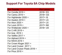 Adaptateur XTOOL M822 Toyota 8A, lecteur de code de programmation pour toutes les clés perdues avec programmeur KC501 et émulateur KS-1, fonctionne avec X100PAD3 X100MAX