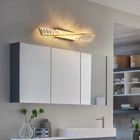 Applique murale LED en cristal de luxe, style moderne et minimaliste, pour salon, couloir, escalier, chambre à coucher, éclairage de chevet