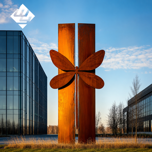 <span class=keywords><strong>Sculpture</strong></span> d'extérieur <span class=keywords><strong>contemporaine</strong></span> en acier Corten, libellule, grande décoration <span class=keywords><strong>de</strong></span> <span class=keywords><strong>jardin</strong></span> en métal, insecte, paysage, <span class=keywords><strong>sculpture</strong></span> en acier Corten - Product Image 2