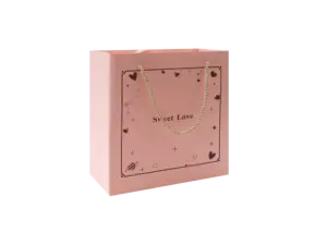 Scatola di imballaggio con logo personalizzato magnetico per buste regalo rigide di lusso di spedizione rosa