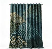 Rideaux de baldaquin en jacquard de soie luxueux sur mesure, certifiés OEKO, occultants, imperméables, toutes saisons, ignifuges, pour villas et hôtels