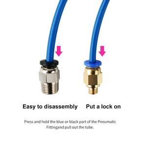 Tubo de PTFE Ideaformer Bowden <span class=keywords><strong>2</strong></span>*4MM 1.75mm PC4-M6/PC4-M10 Accesorios Neumáticos para Impresora 3D Creality <span class=keywords><strong>Ender</strong></span> 3/3 <span class=keywords><strong>Pro</strong></span> CR-10/10S - Product Image 3