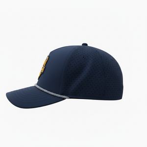 Gorra de Golf Personalizada OEM con Malla Perforada, Logotipo, 5 Paneles, Visera Ligeramente Curvada, Cierre a Presión, Parche de Goma Impermeable - Product Image 3