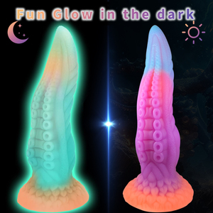 Dildo Tentáculo de Fantasía que Brilla en la Oscuridad, Juguete Sexual Luminoso de Dragón Monstruoso, Pene Realista de Silicona con Ventosa para Punto G - Product Image 3